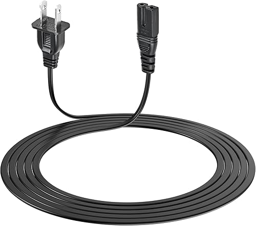 SLLEA Cable de alimentación de CA para Sony Portable CFM-155 CFM165TW CFS-200 CFS-208 CFS-209 CFS-219 CFS-W308 Reproductor de CDMP3 AMFM Cassette