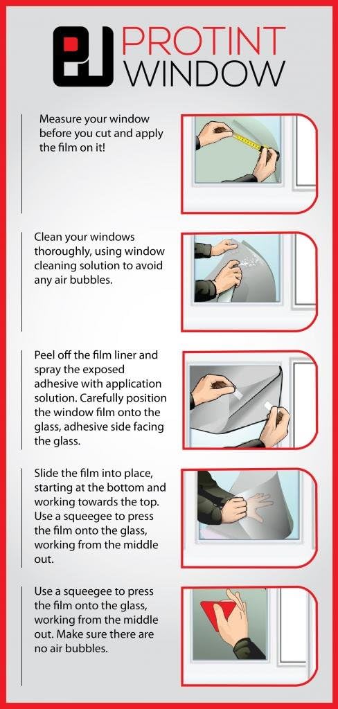 Floral Glass Privacy Window Film Series 5, Self Static Adhesive Cling, 35.5 inches by 72 inches