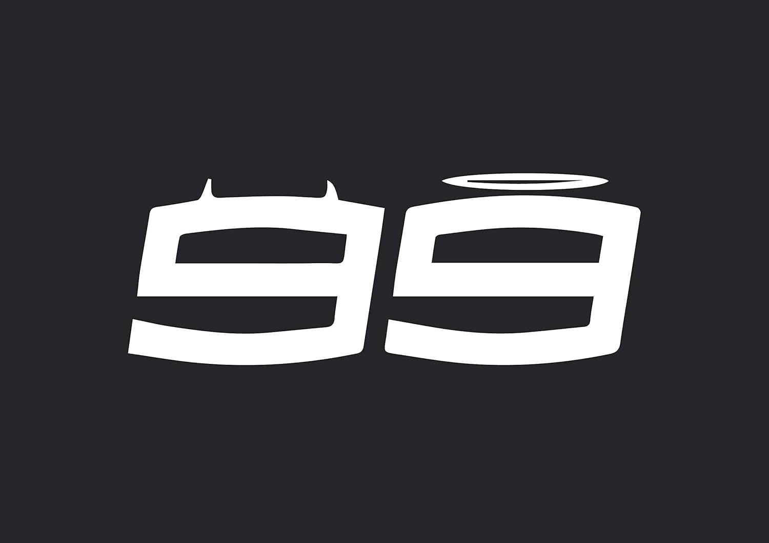 ISEE 360® George Lorenzo Devil and Angel 99 Logo Car Bike Exterior Decorative Stylish Sporty Vinyl Decal Sticker for Sides Hoods Bumper Bonnet Rear L x H (White) ISEE 360® George Lorenzo Devil and Angel 99 Logo Car Bike Exterior Decorative Stylish Sporty Vinyl Decal Sticker for Sides Hoods Bumper Bonnet Rear L x H (White)