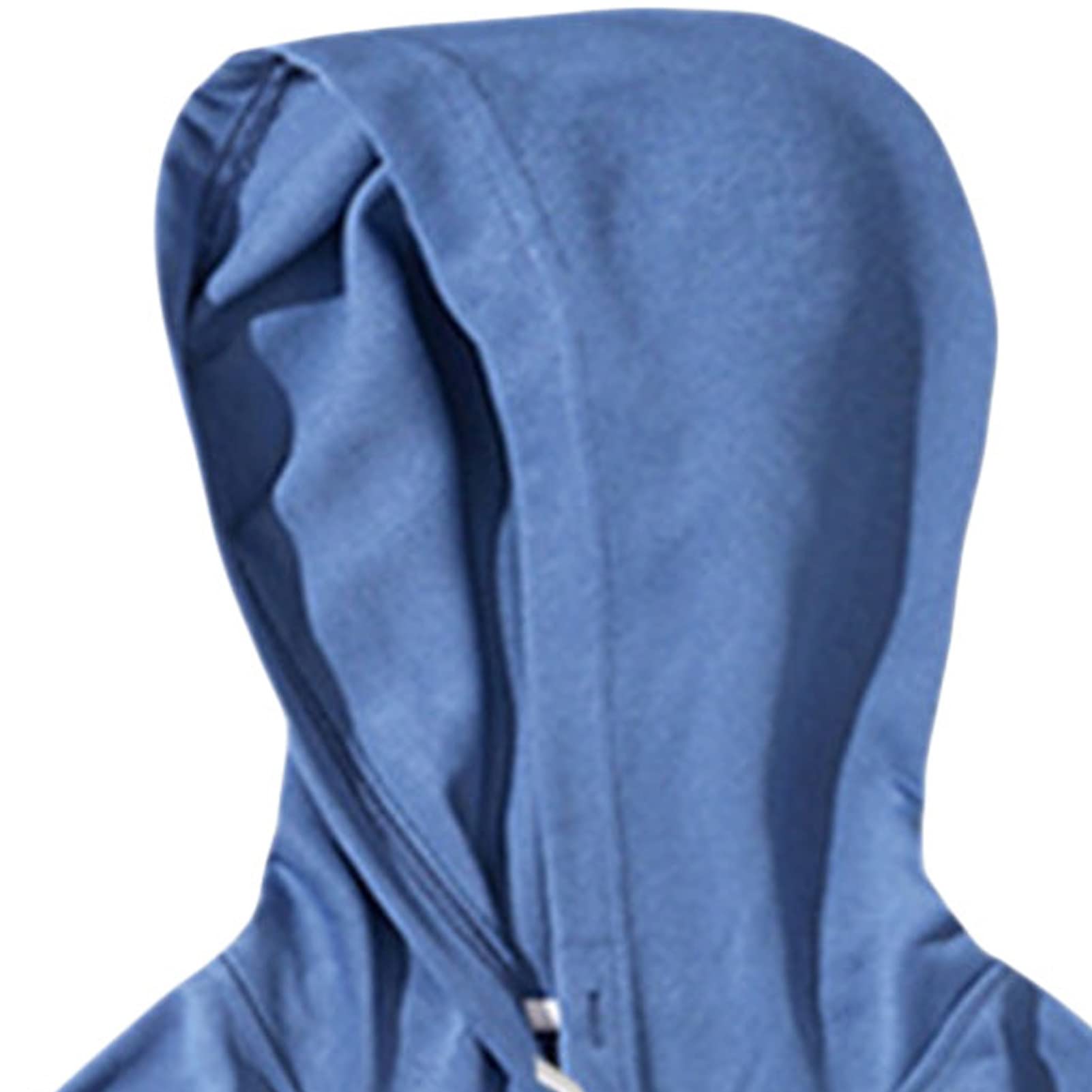 Maiyifu-GJ Men's Lightweight Casual Athletic Hoodies Long Sleeve Drawstring Hooded Pullover Hoodie Sweatshirts With Pockets (Blue,Medium)