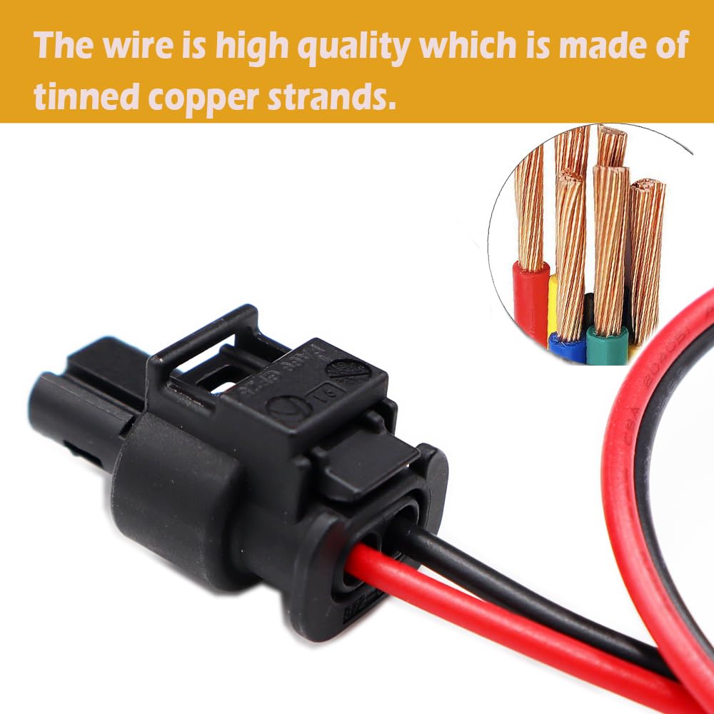 Amazon.com: 2-Pin LED DRL Wiring Loom Adapter Connector Cable