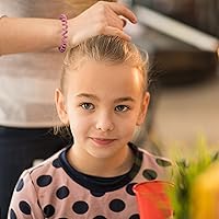 Vista 4 de 16 Piezas Ligas para el Cabello, Sin Pliegues Ligas Espirales para el Cabello Bandas para el Cabello Multicolor Impermeables Coleteros de Cordón