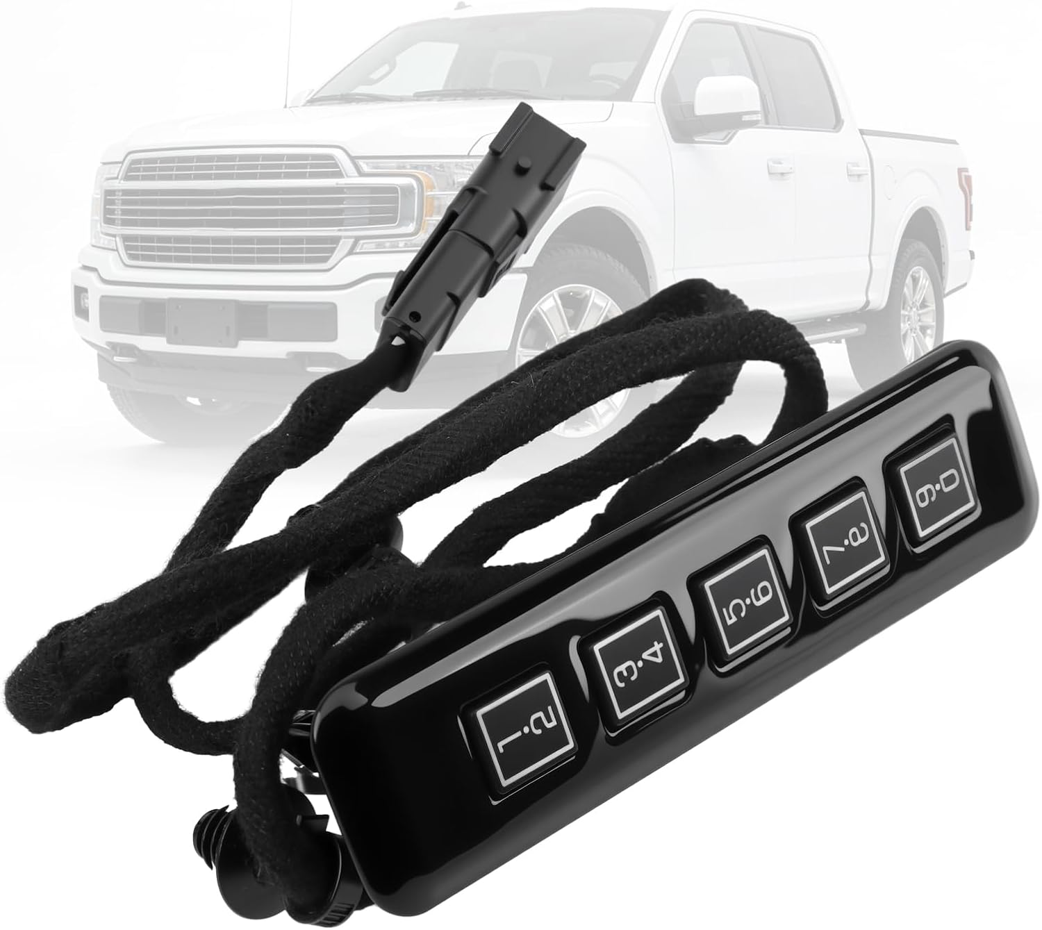 Keyless Entry Keypad Driver Side Compatible with 2015-2020 Ford F-150 2017-2020 F-250 F-350 F-450 F-550 Super Duty, Keyless Lock Pad Replace OE# FL3Z-14A626-AD 601-046 Keypad Actuator Assembly