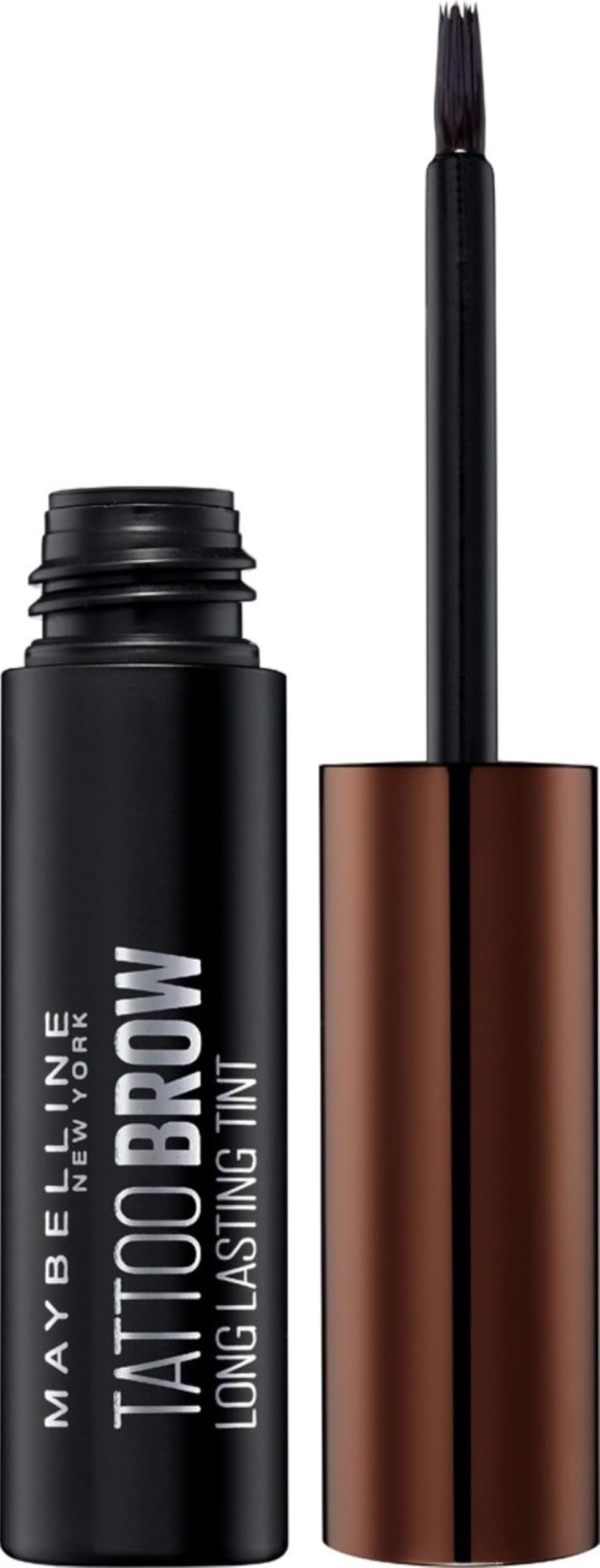 Maybelline New York Tattoo Brow Peel Off Eyebrow Gel Tint, Semi-Permanent Colour, Waterproof, Lasts up to 3 Days, Colour: Dark Brown