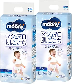 Amazon.co.jp: 【パンツ L】 ムーニーマン マシュマロ肌ごこち モレ