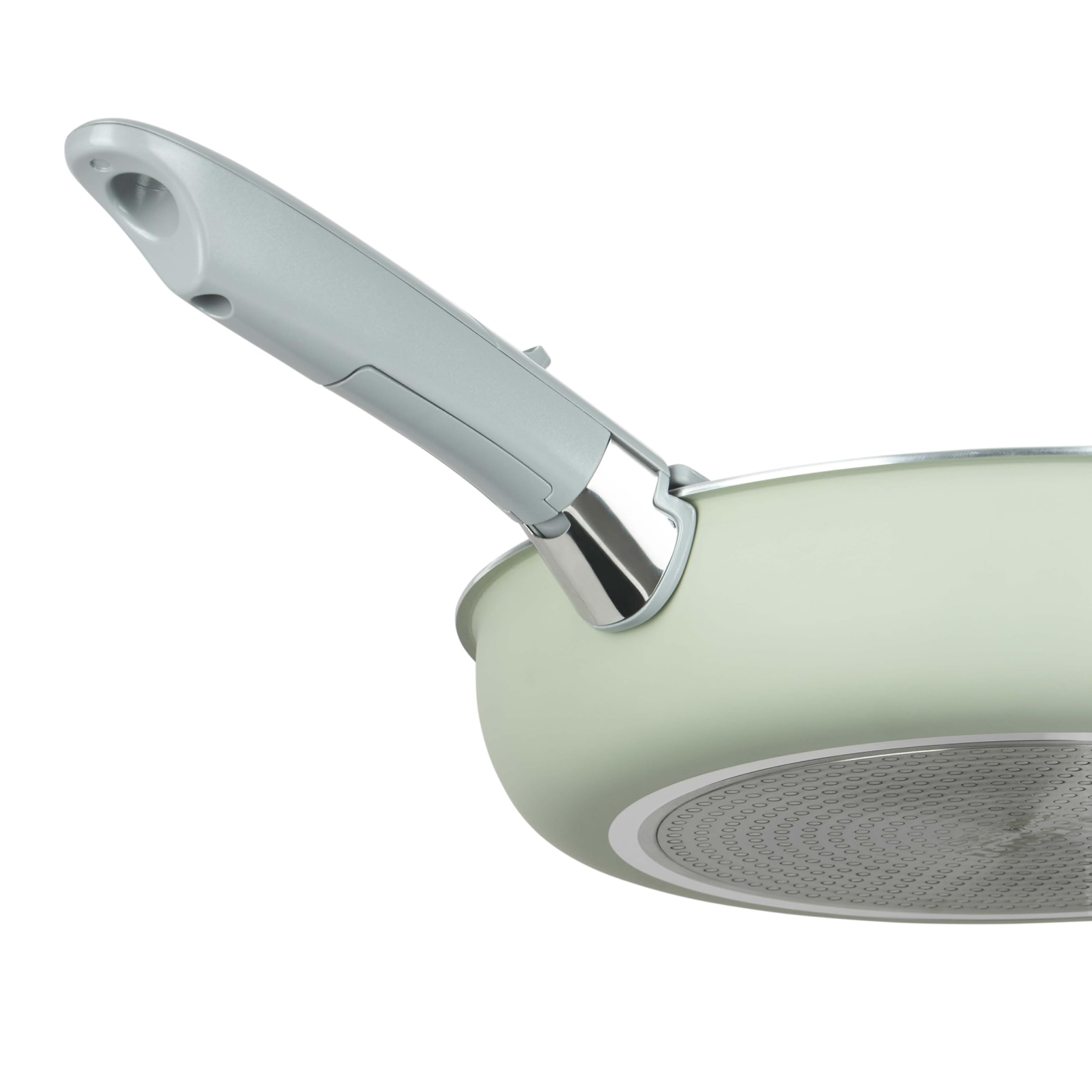Sitram 716939 Batterie Cuisine 7 Pièces Vert Sauge – Revêtement Céramique Sans PFAS – 3 Poêles Ø20/24/28 + 3 Casseroles Ø16/18/20 + Manche Amovible – Tous Feux dont Induction