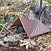 DD HAMMOCKS - DD Tarp 3x3 - Coyote Brown (10ft x 10ft) - 100% Waterproof - Lightweight & Multifunctional Rainfly Tarp Tent Shelter for Camping & Travel Adventure