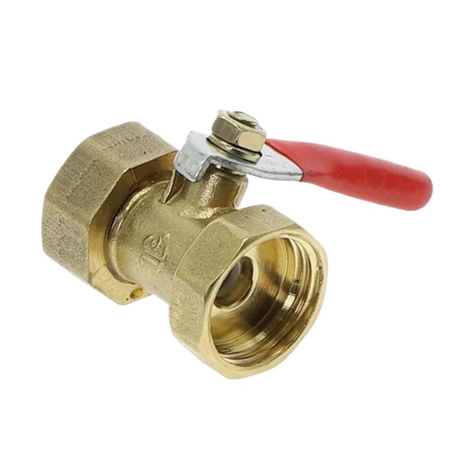 Válvula de bola de latón de 1/4" para reparar y conectar tuberías de cobre