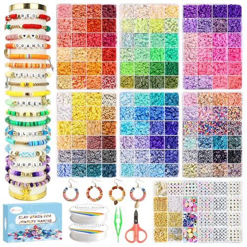 Fournine 23000 Pcs 144 Colours 7 Boxes Clay Beads