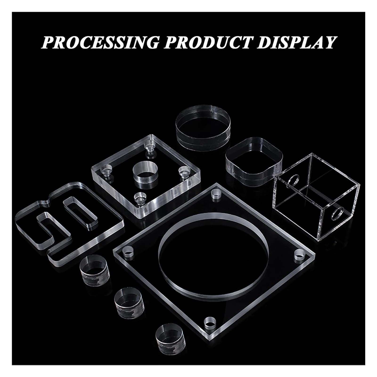 Discos redondos de acrílico transparente (1 unidad, 500 mm de diámetro y 2-10 mm de grosor). Círculo de plástico transparente for manualidades, exhibiciones y proyectos.(3mm)
