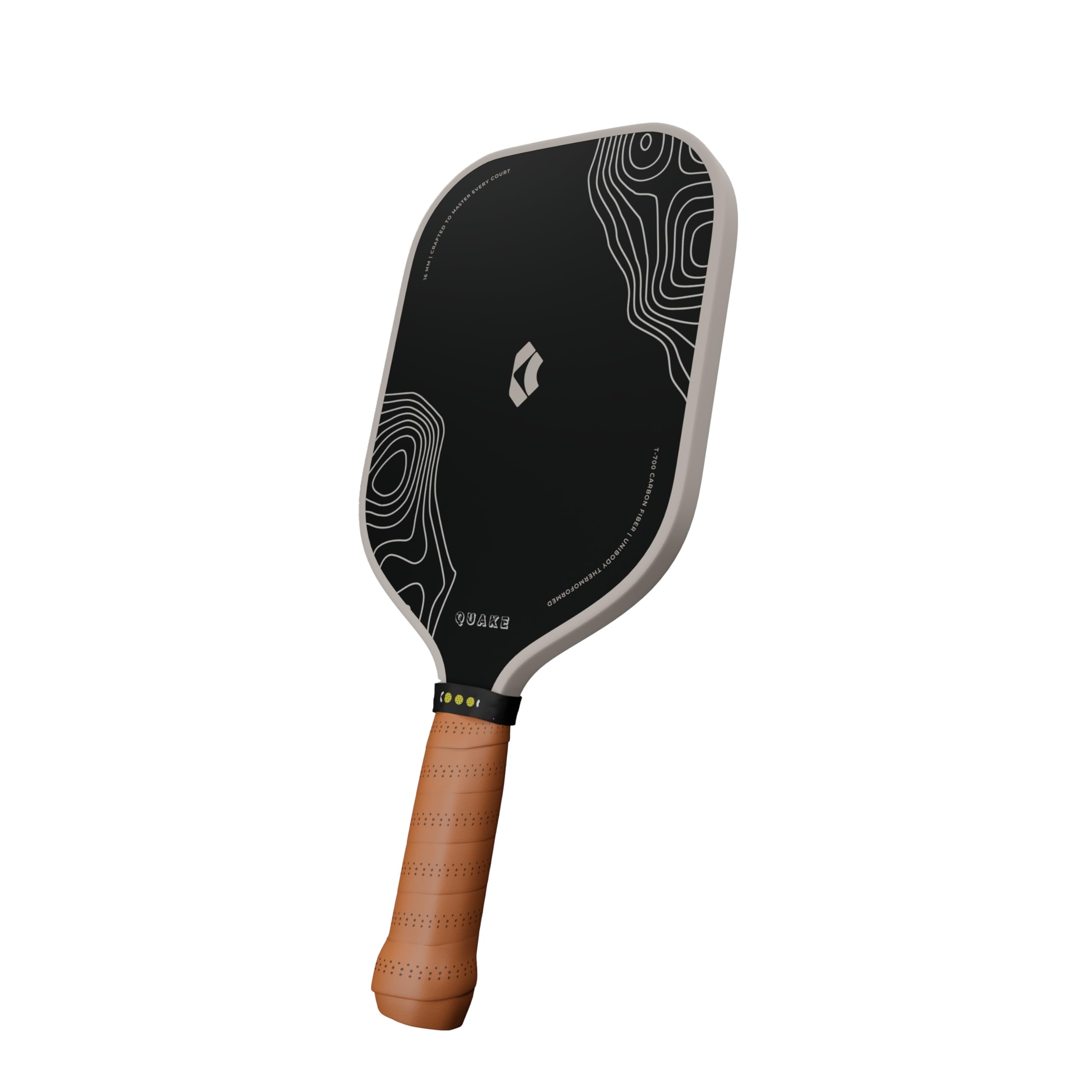 Kourtcraft Pickleball Paddle, T700 Carbon Fiber, Quake - Advanced Level. Dual Foam Paddle with Seemless Edge Guard. (Luxe Beige)-picture-14