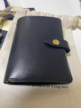 munekawaブライドルレザー　enfold coin ネイビー 限定】二つ折りミニ財布 “Enfold Coin”/ブライドルレザー – munekawa