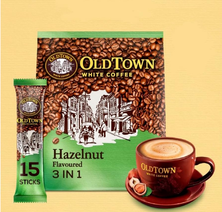 Old Town White Coffee Hazelnut 3 in 1 Instant Premix White Coffee 15 Sticks (15 X 35g)-picture-11