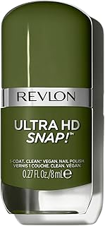 Revlon Ultra HD Snap Nail Color, Natural Rich Glossy Polish, 100% Vegan Formula, No Base or Top Coat Needed, 022 Commander in Chief, 0.27 fl oz
