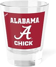 Alabama Crimson Tide Shot Glass - Fan Cup - Personalized - Customizable (CHICK)