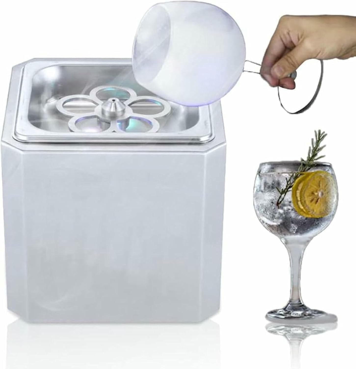 Glass Froster Chiller,Cooler Freezer,for Beer Wine Whiskey Cocktail Champagne Martini Vodka Rum Beverage Drink in Bars Nightclubs Pubs