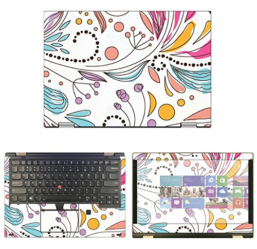 Decalrus Floral Skin Sticker for Lenovo ThinkPad Yoga L380