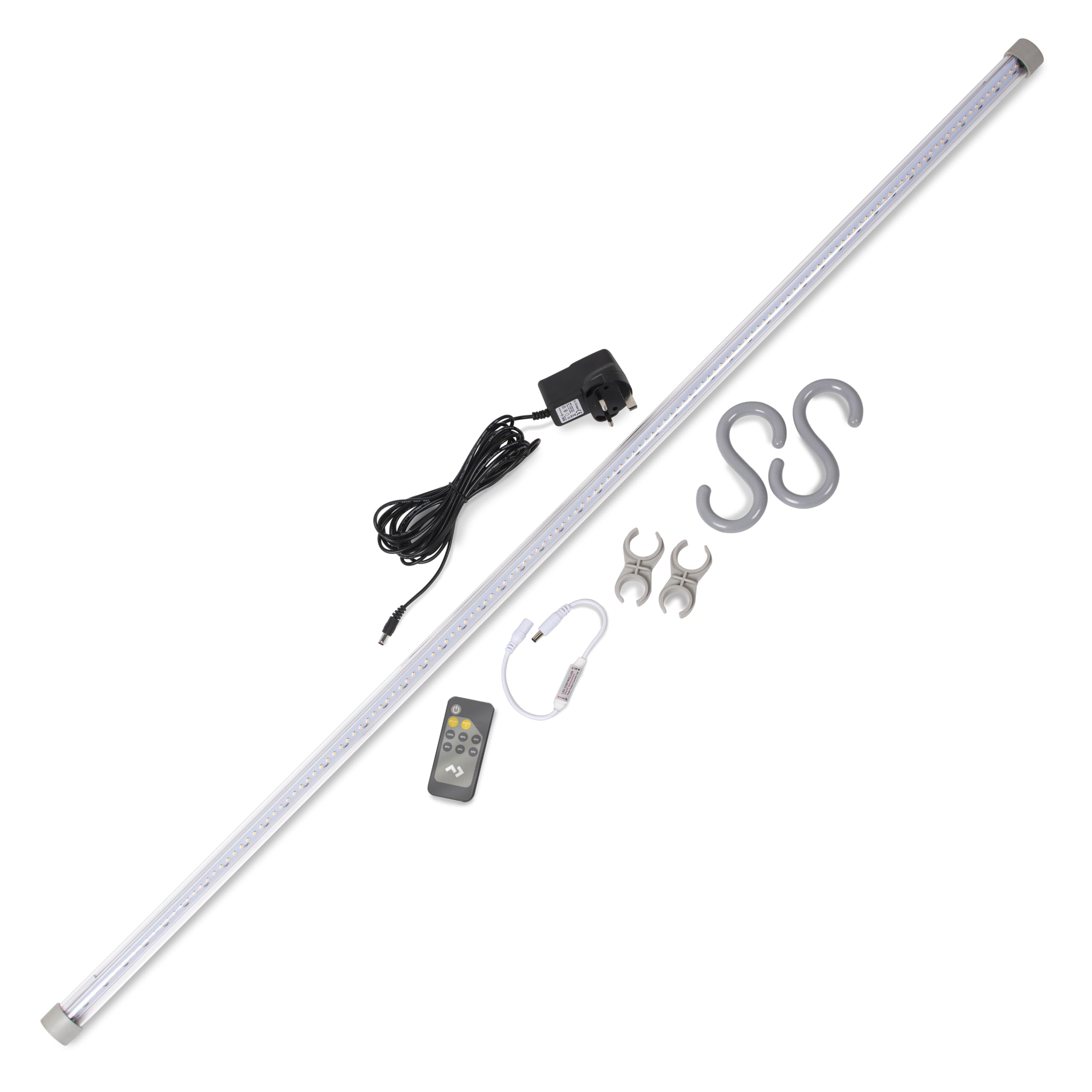 Dometic Silver Sabrelink 150 Led Awning Light System – Starter Or Add-On Kit With Remote Control & Adjustable Brightness – 150 Super Bright Leds, 5M Cable, Link Up To 3 Lights (Sabrelink 150 Starter Kit)