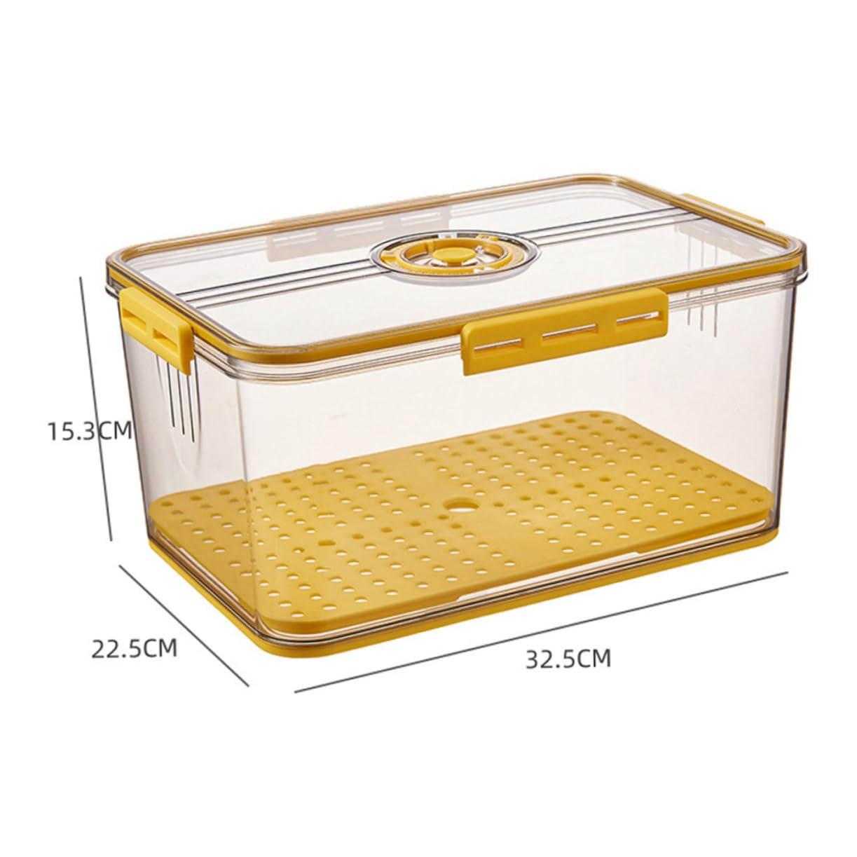 MAGICLULU Gefrierbox Kühlschrankbox mit Deckel Aufbewahrungsboxen für Kühlschrank Obstbox mit Trennwänden zum Abtropfen Stauraumbox für Gefrierschrank