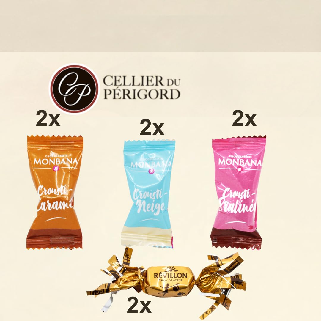 Cellier du Périgord - Calendrier Avent Panier Gourmand 2025, 24 surprises artisanales, foie gras IGP 100g, 36x36cm