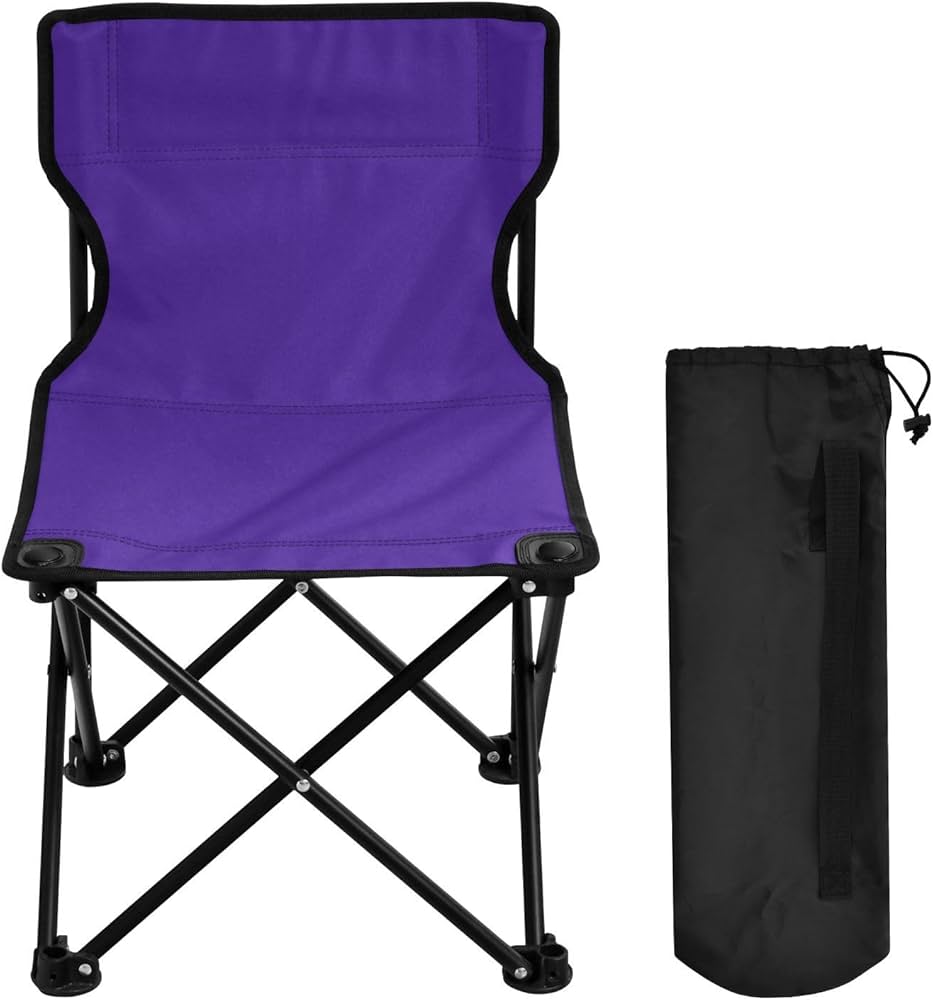 Outdoor Folding Purple Camping Chairs for Adults Portable Camping