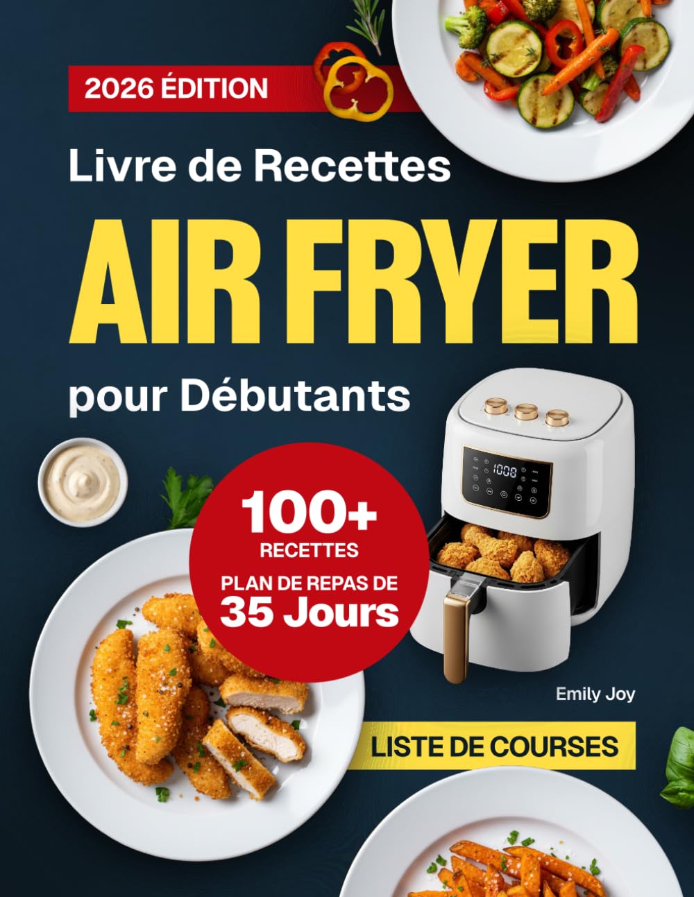 Livre de Recettes Air Fryer pour Débutants: 100+ Recettes Rapides, Faciles et Croustillantes pour Gagner du Temps et Manger Sainement. Inclut un Plan ... simplifiée : recettes faciles et délicieuses)