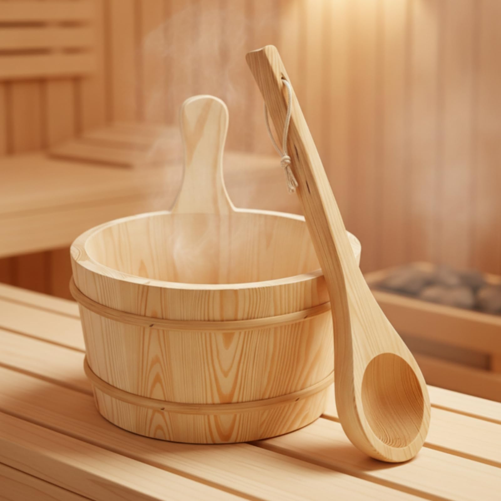 Seau à Eau pour Sauna Résistant