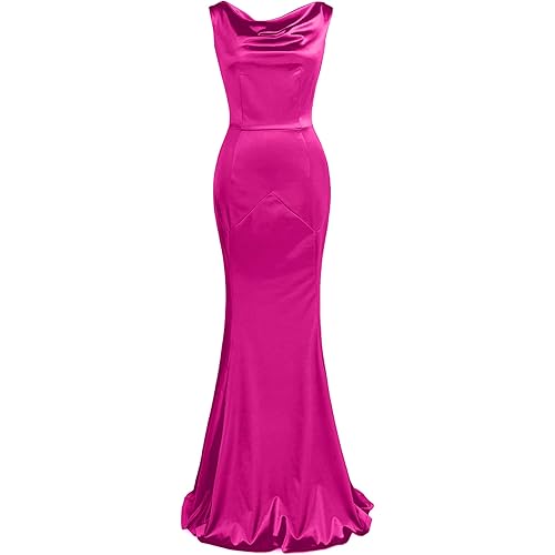 MUXXN Women's 30s Brief Elegant Mermaid Sleeveless Gowns Formal Evening Dress
