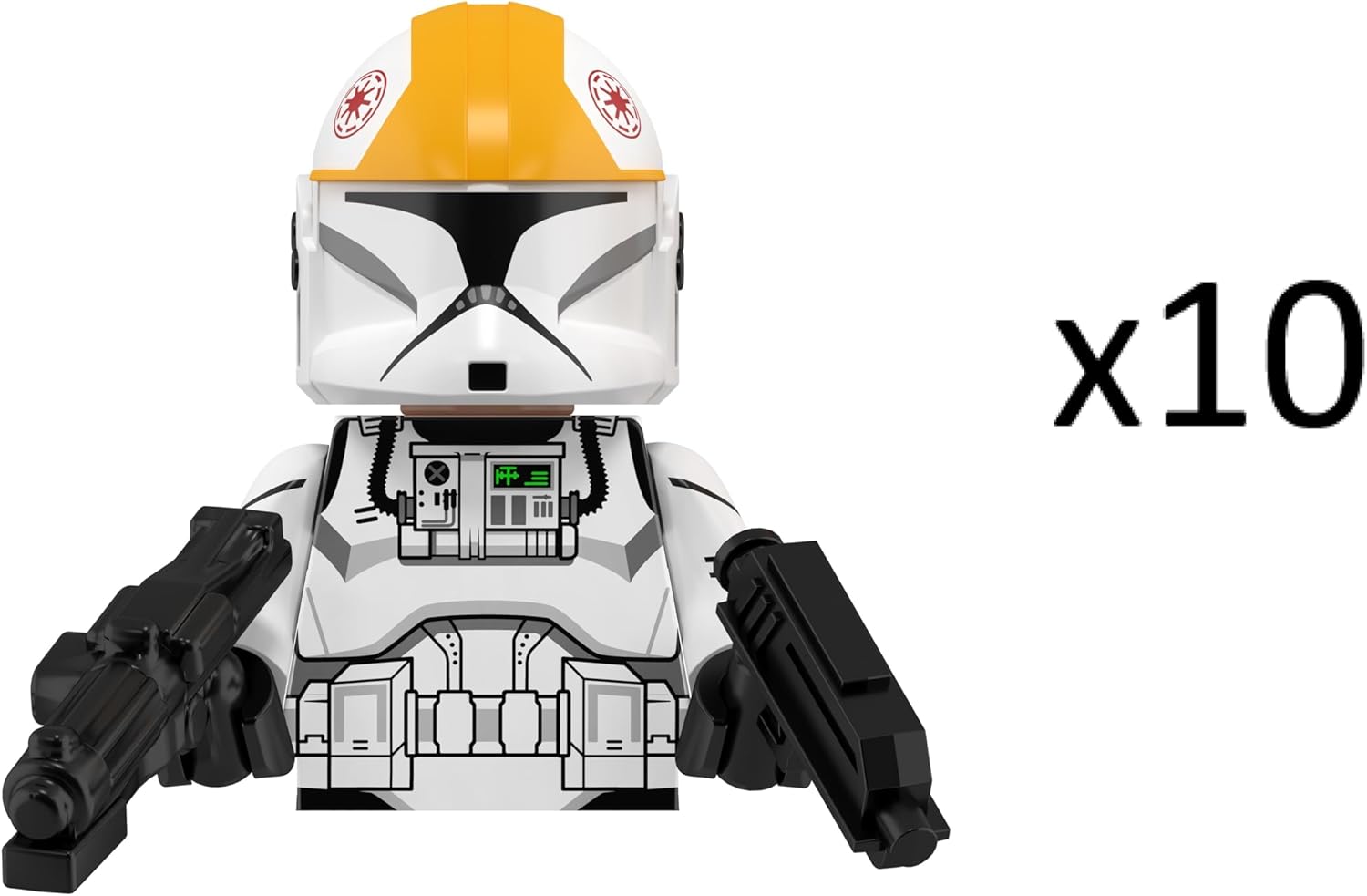 Phase 1 Clone Pilot Troopers 10pcs Troopers Army Building figs Set Battle Pack with Accessories White