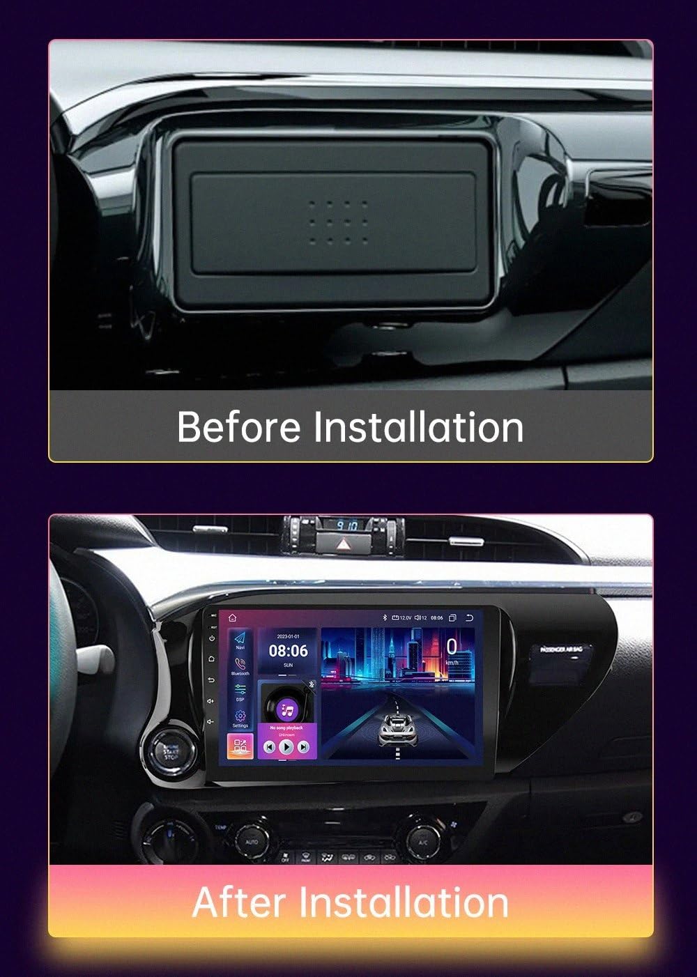 Amazon.co.jp: ラジオステレオGpsナビゲーター 2 Din のために Toyota