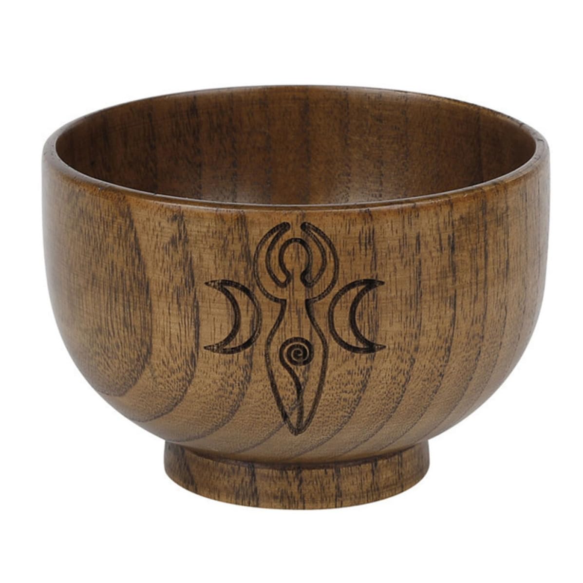Cuenco de madera sin rebabas para altar Luxshiny