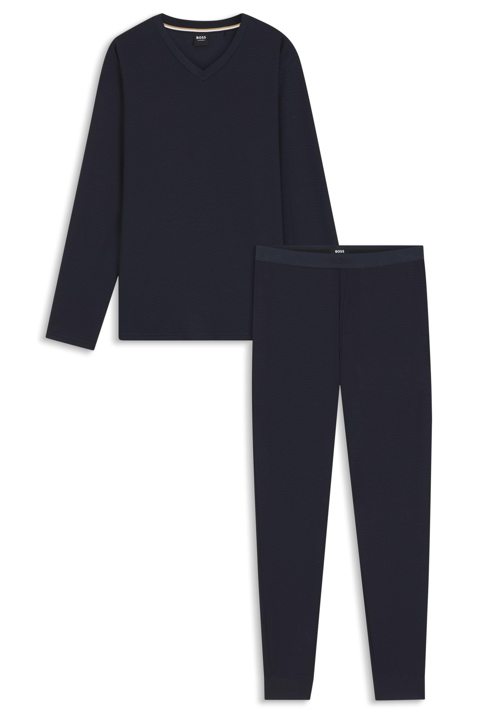 BOSS Pyjama-Set Aus Merzerisiertem Stretch-Jersey Mit Allover-Print