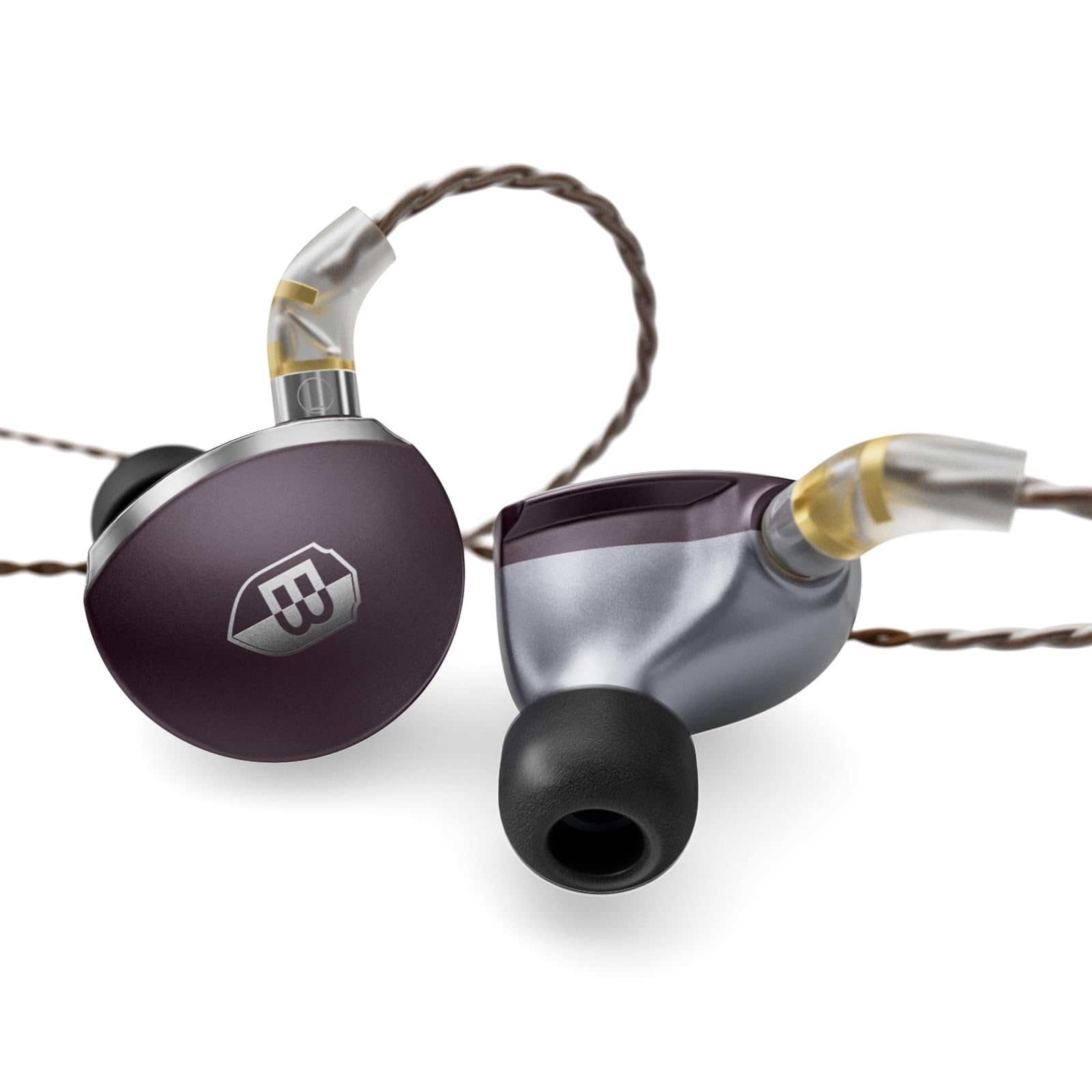 BASN MTPro Lite 14.5mm Planar HiFi in Ear Monitors Headphones (Purple)