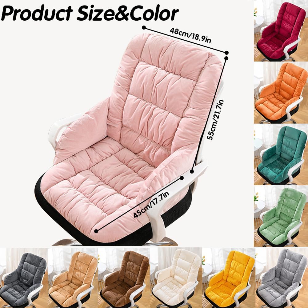 Desk Chair Cushion High Back Support Cushion Non-Slip Rocking Chair Cushion Dorm Seat Cushion for Dorm Car Office Patio Dining Room Kitchen