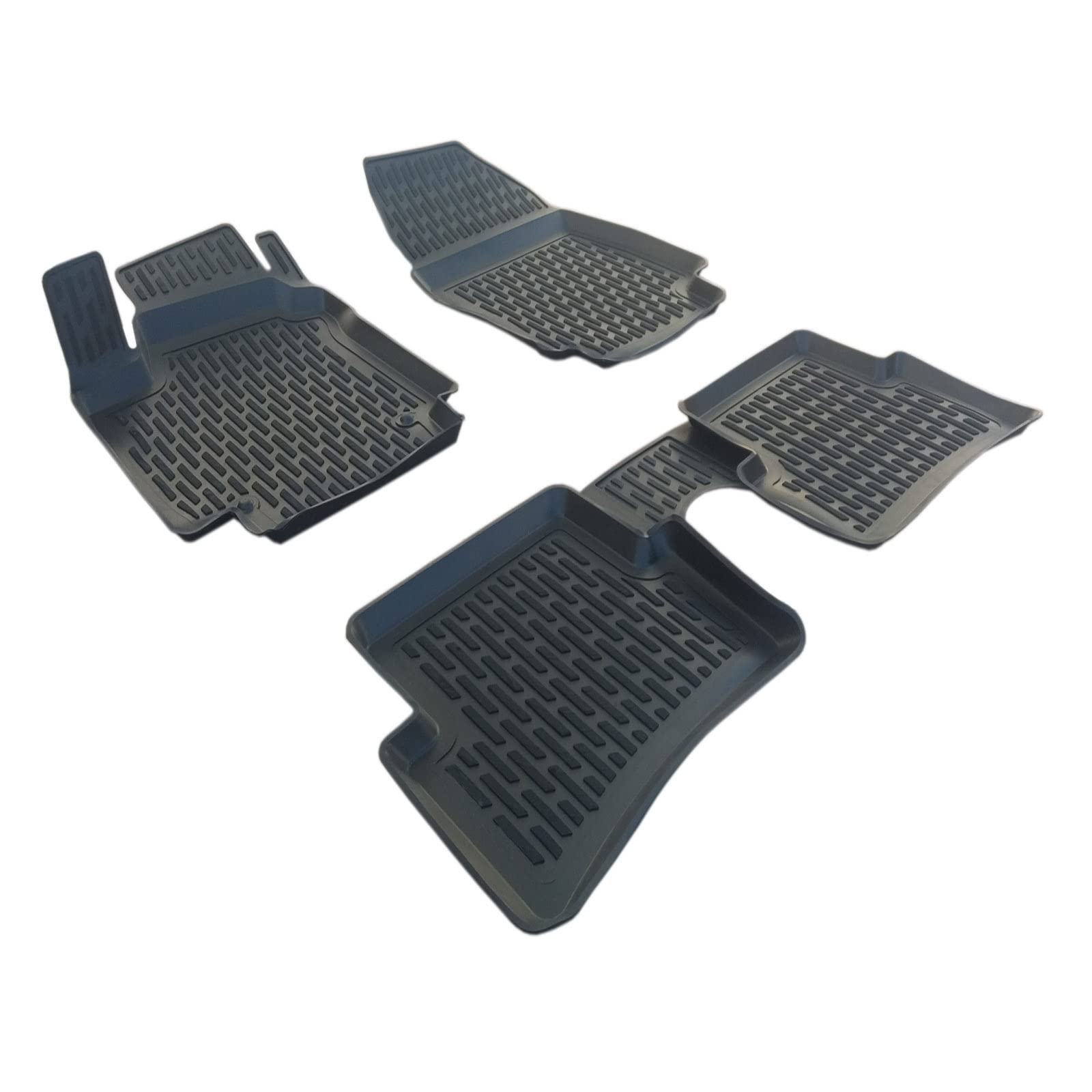 AUTO-STYLE Set di tappetini in Velour Compatibile con Renault Captur 2013- 2019