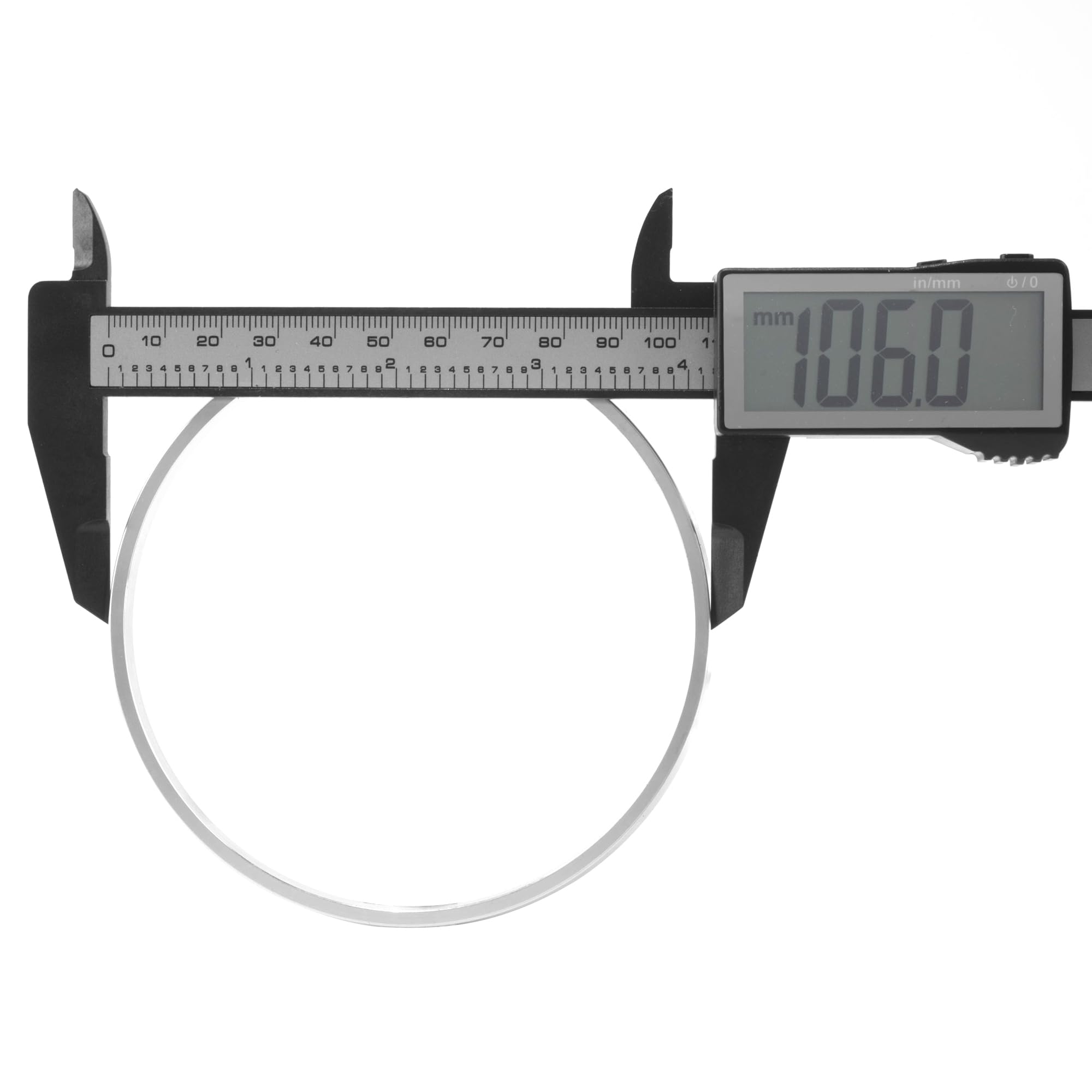 Zentrierringe 2/4 Stücke AD 106mm/4,17" ID 100mm/3,94" Radnabenzentrierringe Mittelbohrung for Center Spacer Hub Centric Ringe Autorad Aluminium(4Pcs)