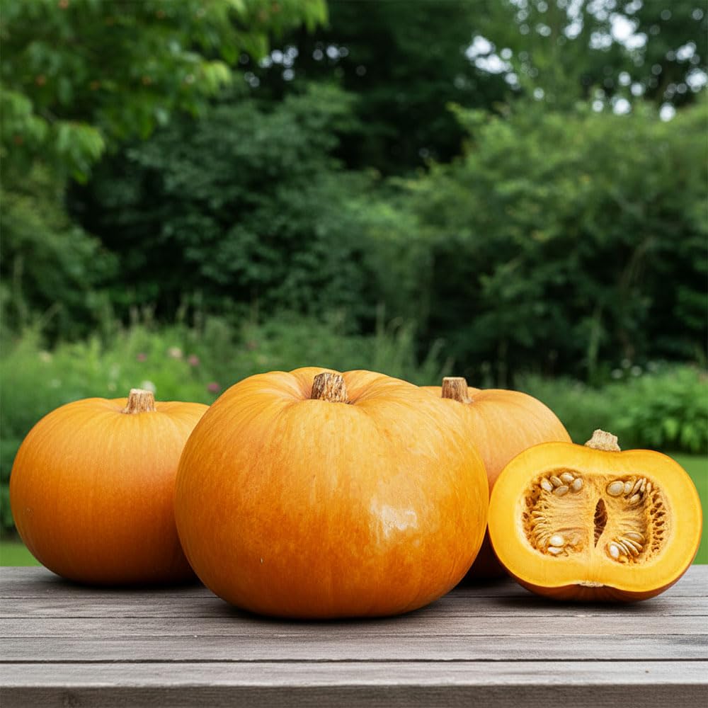 Pumpkin Seeds – Zucca Gialla Quintale – Large, Sweet, Smooth-Skinned Pumpkins – High-Yield Heritage Italian Variety for UK Gardens – Easy to Grow