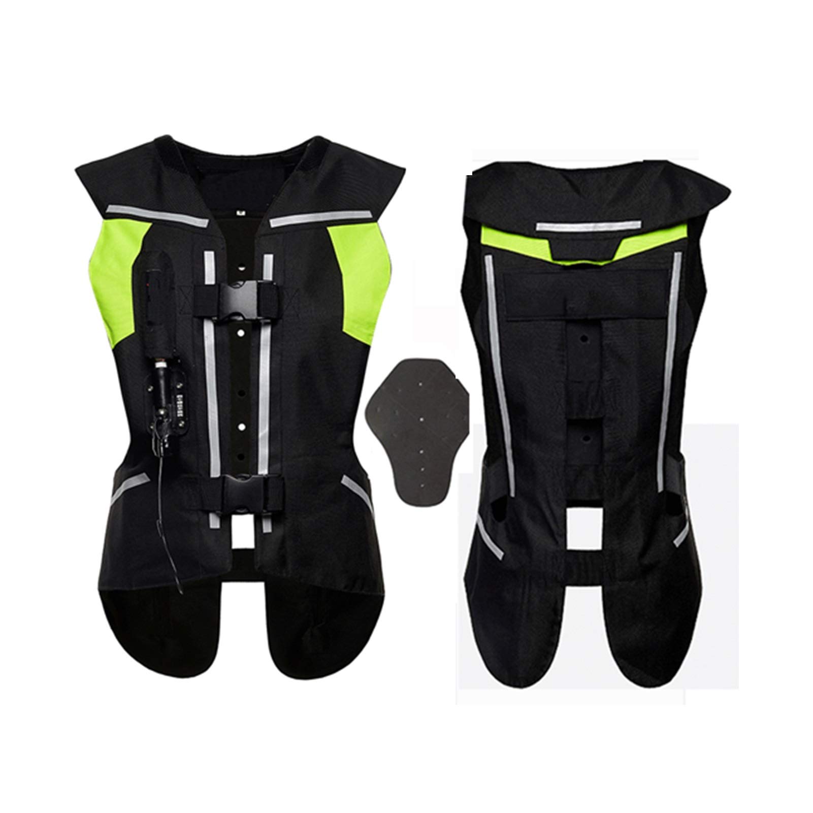 Gilet Airbag Protettivo Riflettente Gilet Anticaduta Moto Motorcycle Tessuto in Tela 600D, Resistente all'Usura E Traspirante Lavabile (Nessuna Bombola di Gas CO2) Gilet airbag Moto