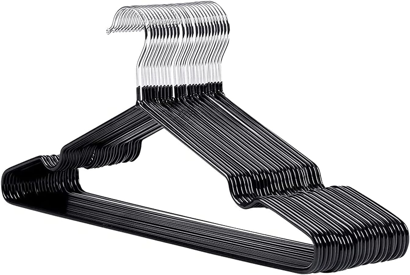 KEPLIN Cintres en Métal Revêtus de Caoutchouc Premium - Lot de 20, Gain