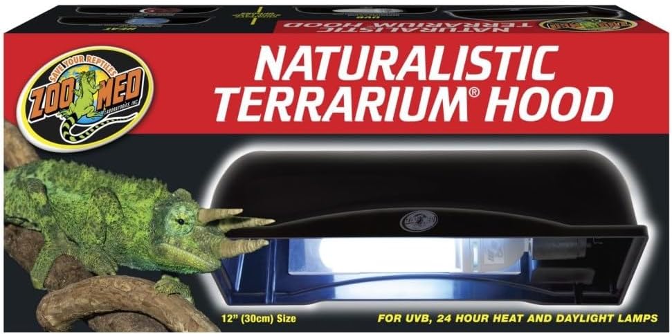Zoo Med Naturalistic Terrarium Hood 1 x 60 Watts (12" L x 5" W x 3.5" H) - Pack of 4