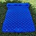 Luzhengyang Ultra Inflatable Double Sleeping Mat | Compact Air Mattress for 2 People | Ergonomic Design | for Camping, Backpacking, Hiking | Portable & | Foot Pump Included - Navy Blue