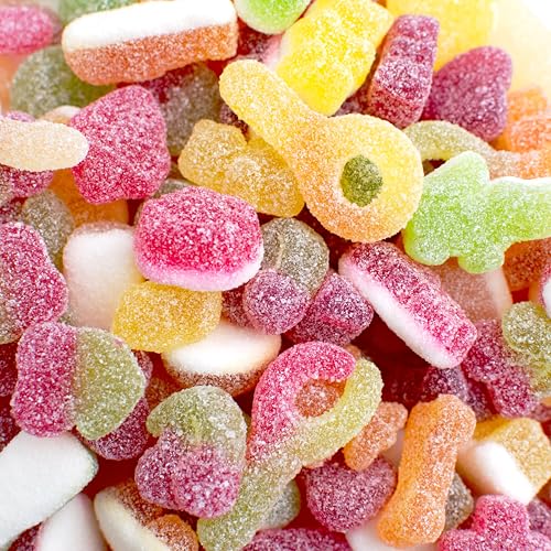 Pick and Mix Sweets - Fizzy Sour Sweet Mix - 500 Gram Bulk Bag - 500g - Assorted Sweets for Parties Gifts and Sharing.