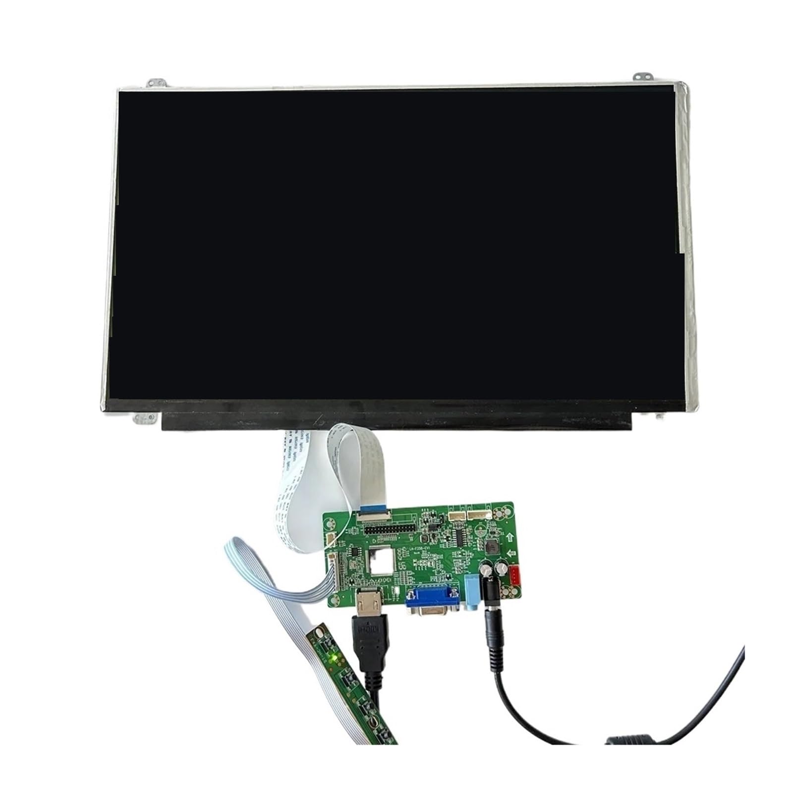 Scheda Controller LCD EDP, VGA Type-C USB Mini HDMI, Monitor LCD LED 1080P Da 15,6 Pollici, PC, Laptop, Console Di Gioco E, Compatibile Con Kit Driver EDP Raspberry Pi(EDP2H with panel)