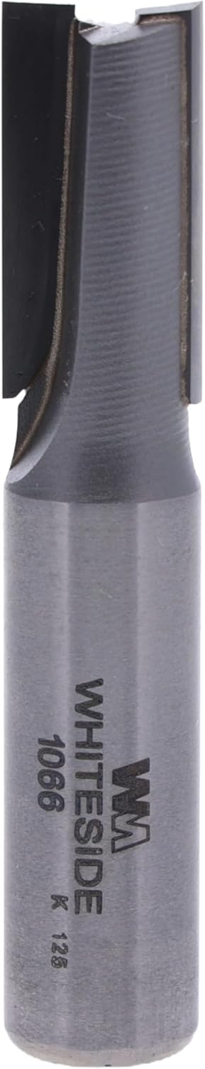 Whiteside Router Bits 1066 Straight Bit with 1/2-Inch Cutting Diameter and 1-Inch Cutting Length