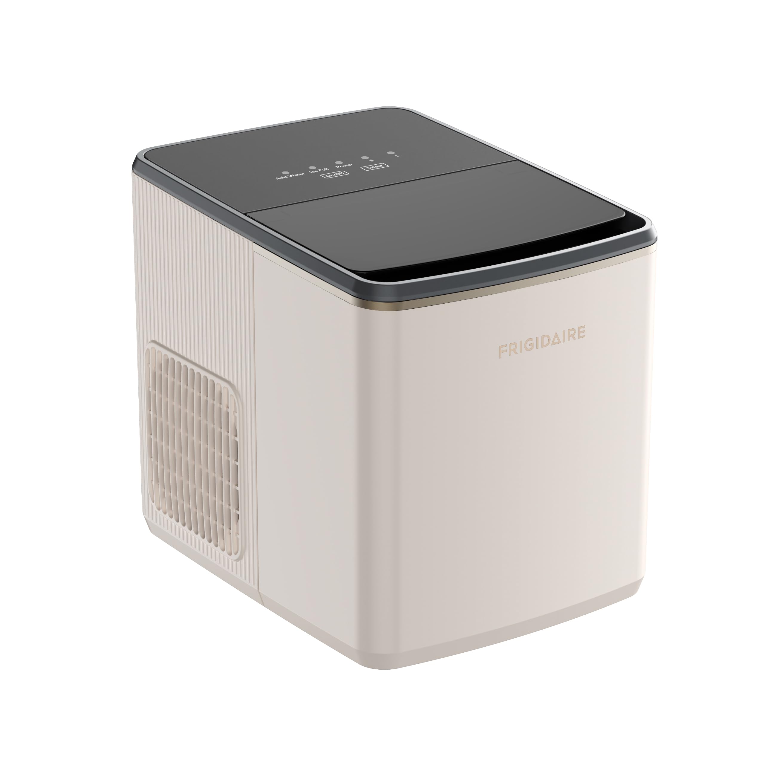 Frigidaire, Countertop Ice Maker, 26 lbs per Day – Fast Bullet Ice Making Machine with Touch Display, 9 Pieces in 7–15 Minutes, Portable Ice Machine for Home Kitchen, Office & RV, Vanilla on Fridge.com