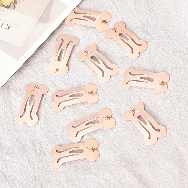 Miniatura 3 de Pinzas para el cabello de metal a presión para mujeres y niñas, pinzas pequeñas para el cabello, pasadores para el cabello, 10 unidades, doradas,