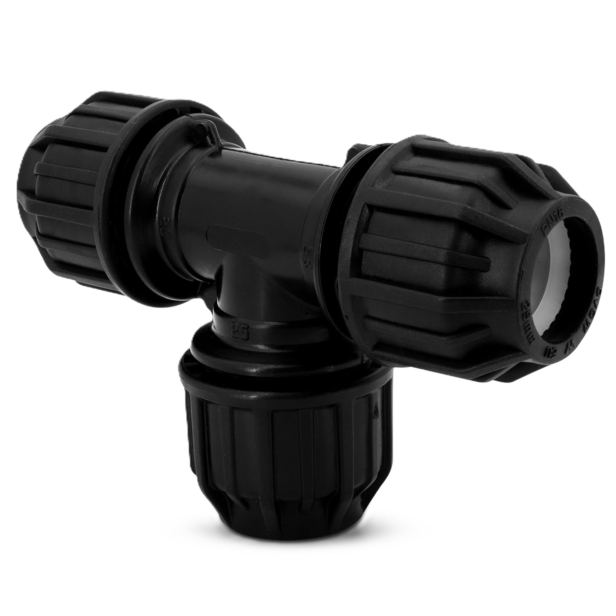 H2O-Flex Black Edition PP raccordo con connettore di serraggio AG DVGW
