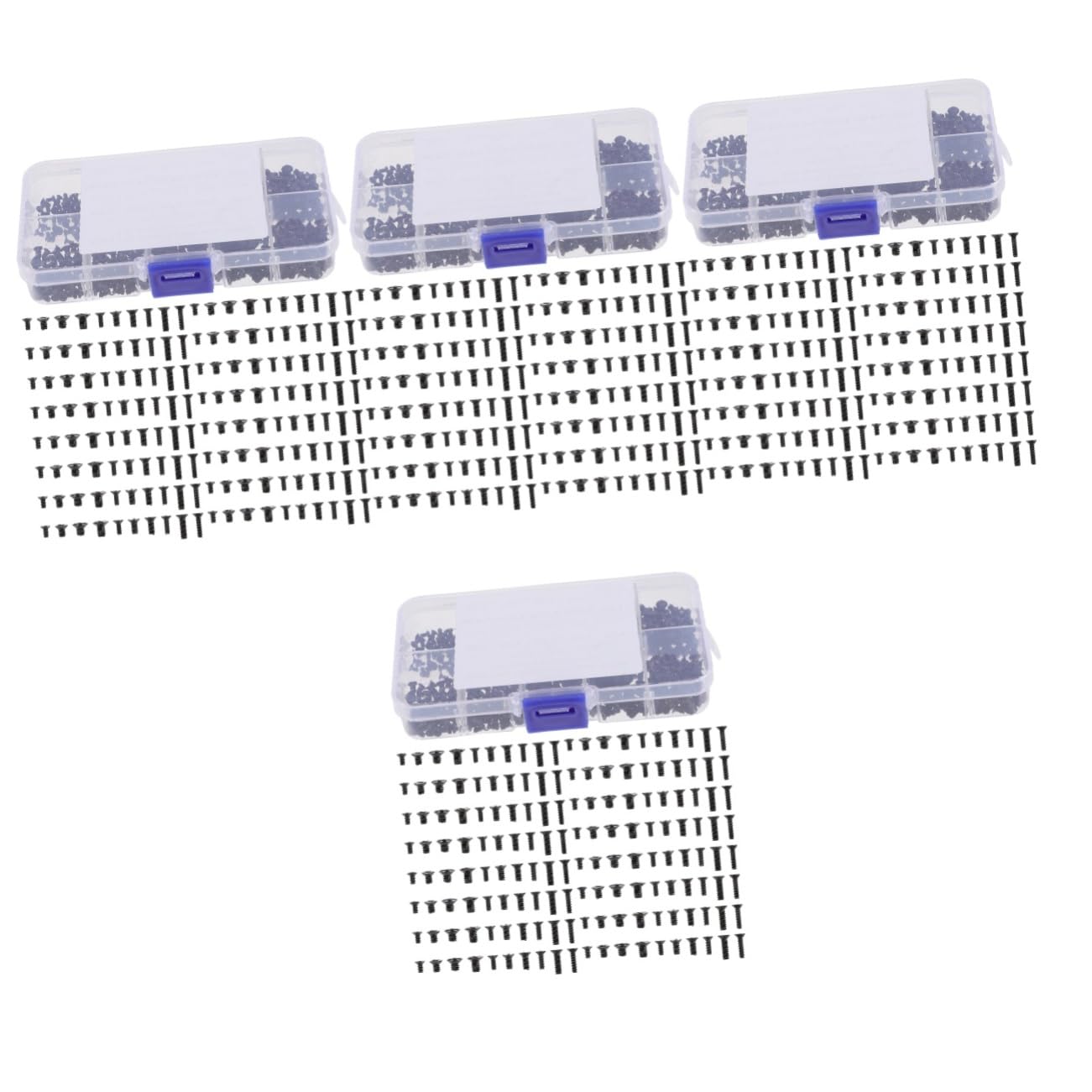ULTECHNOVO 4sets Viti Svasate Per Computer Assortimento Di Viti Autofilettanti Al Carbonio Per Riparazioni Laptop Design Ordinato e Facile Installazione