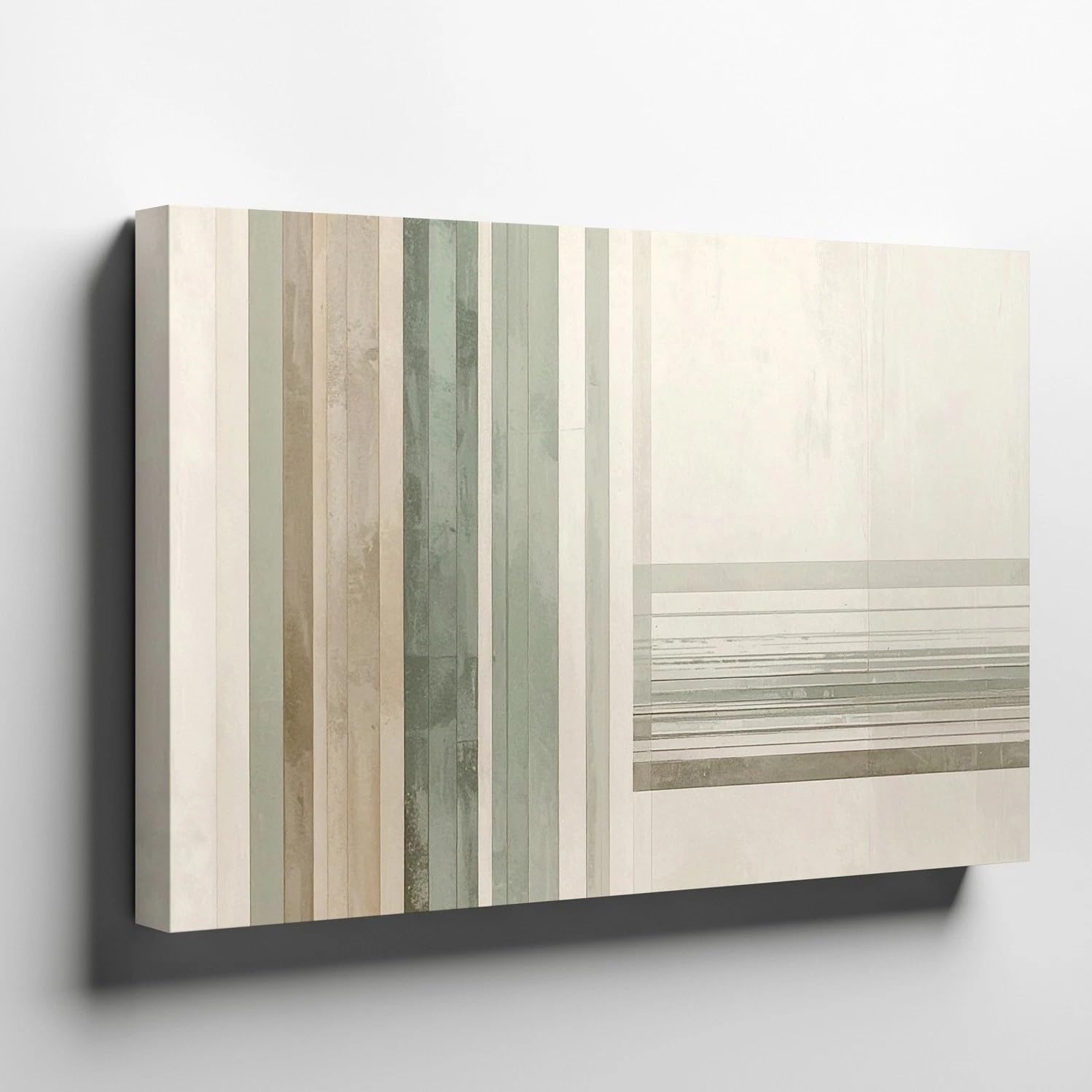 Tableau de salon abstrait à lignes verticales 40x60cm - 8