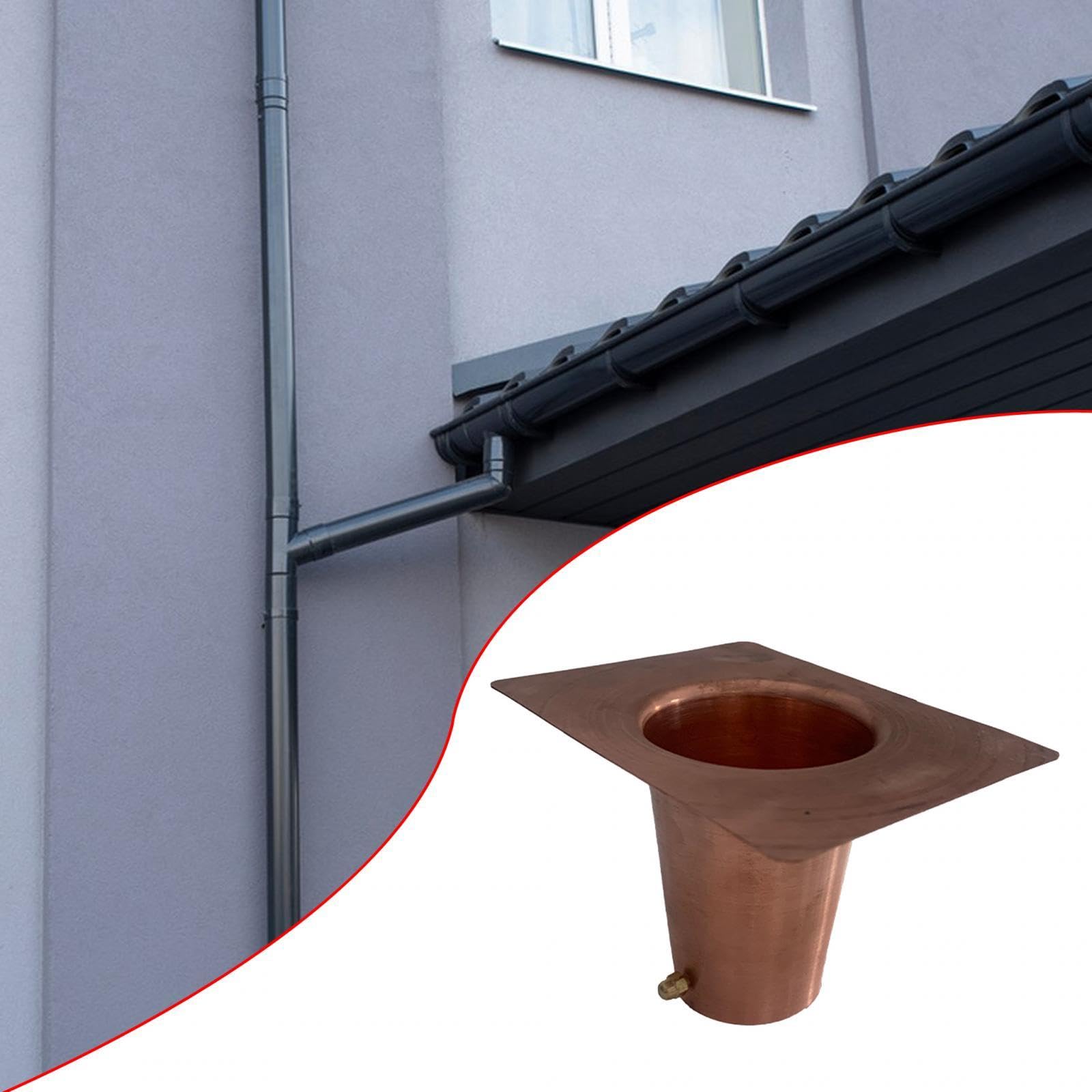 Adaptador Para Cadena De Lluvia - Soporte Metálico Con Pernos Para Colgar En Canalones